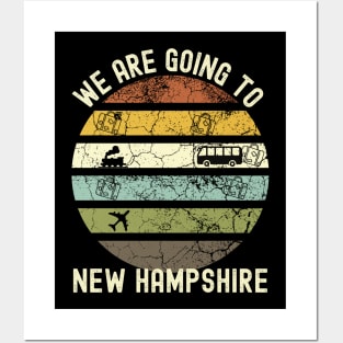 We Are Going To New Hampshire, Family Trip To New Hampshire, Road Trip to New Hampshire, Holiday Trip to New Hampshire, Family Reunion in Posters and Art